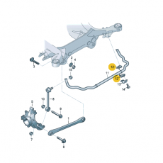 Резинка стабилизатора заднего VAG 7L0511413D