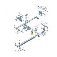 Резинка стабилизатора заднего 24мм A9063260981 VAG 2E0511413D