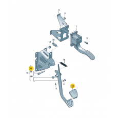 Резинка на педаль тормоза VAG 2E0721173