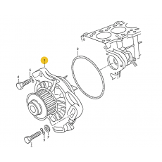 Помпа 2,4 бензин 83->> DL1EHS BUGATTI РА0327