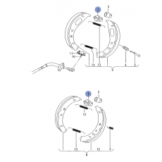 Распорка задних тормозных колодок VAG 2D0609205