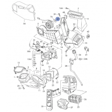 Радиатор печки передний VAG 701819031A