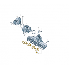 Прокладка впускного коллектора 2.0L VAG 03L129717D