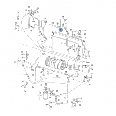 Радиатор кондиционера 35249 BEHR7010107 MAHLE 7010107