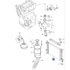 Радиатор VAG 2D0121253B