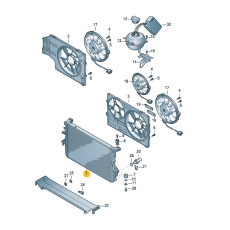Радиатор AXB,AXC,AXA,BRR,BRS 470x710 Nissens 65282A