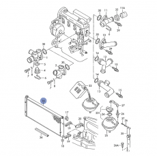 Радиатор 720*380мм 70-N-002001>> MAHLE CR398000S