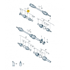 Пыльник на ШРУС внутренний L/R CFCA CAAC CAAE DSG +4motion GKN 304976