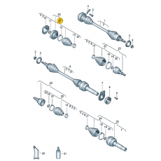 Пыльник на ШРУС внутренней L 1,9 GKN 304840