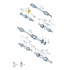 Пыльник на ШРУС внутренней R+L 2,5 GKN 304842