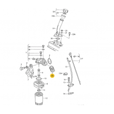 Прокладка корпуса масляного фильтра VAG 074115441C