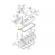 Прокладка под клапанную крышку 1,9TDI кроме ANU Elring 619.771