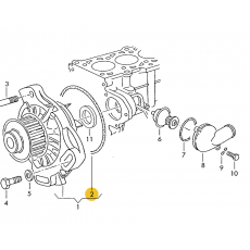 Прокладка под помпу + 1,9V T-2 VAG 069121043