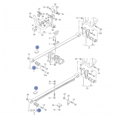Проставка рессоры VAG 2D0411171