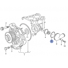 Прокладка термостата VAG N90136802