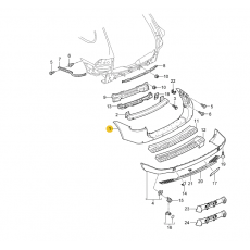 Бампер задний Cayenne 2003-2010  PORSCHE 7L5807421 Б/У