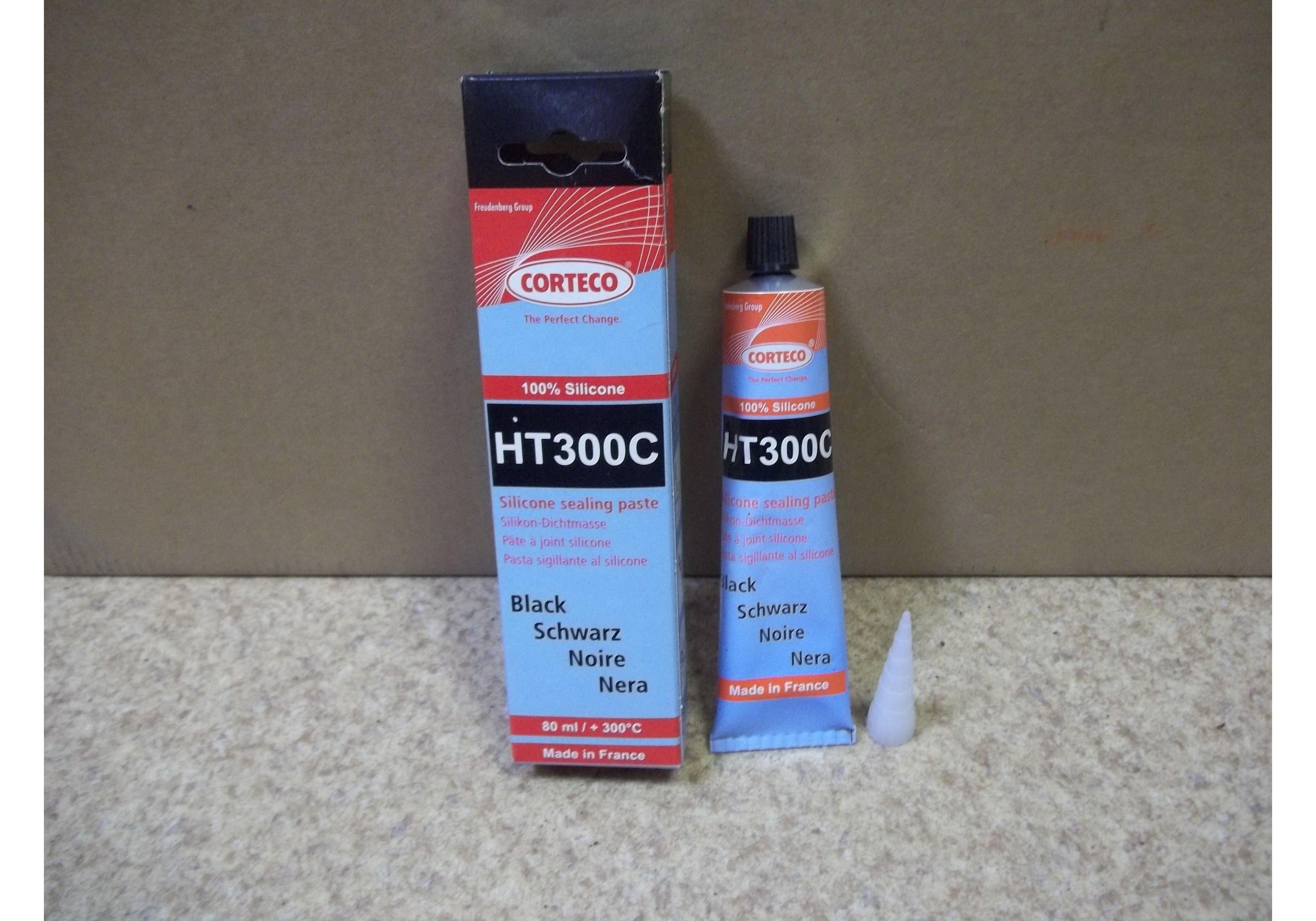 CORTECO HT300C pâte à joint silicone noir +300° 80ml 