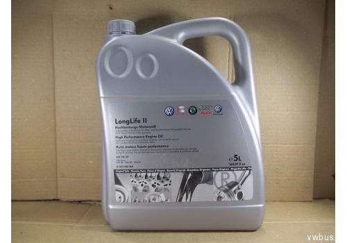 Моторное масло LongLife II 0W30 5 л синтетическое VAG G052183M4