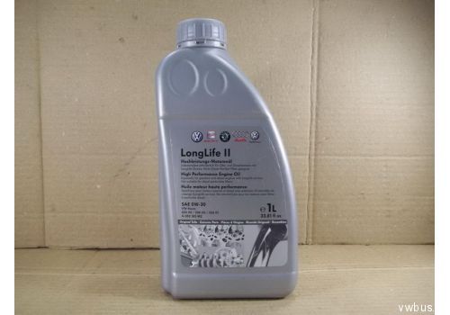 Моторное масло LongLife II 0W30 1 л синтетическое VAG G052183M2
