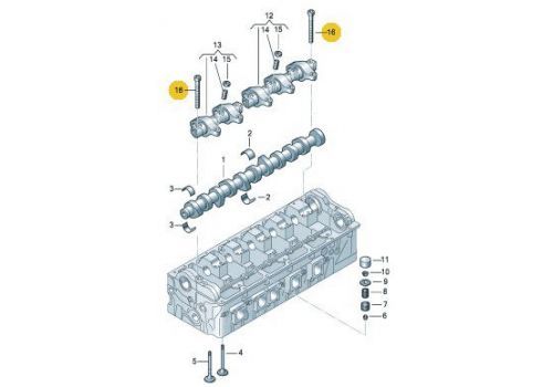 Болт коромысла М8х90 VAG 038103714A