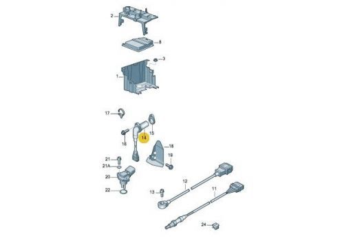 Датчик импульсов коленвала BRS BRR + Crafter VAG 036906433E