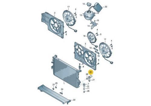 Датчик температуры в радиатор VAG 06A919501A