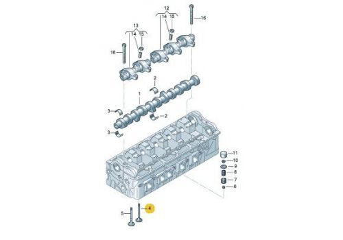 Клапан впускной AXD,AXE,BLJ,AXC,AXB Kolbenschmidt 331033