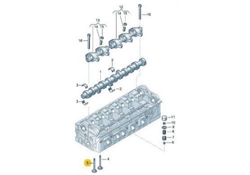 Клапан выпускной AXD,AXE,BLJ,AXC,AXB HANS PRIES/TOPRAN 108105546