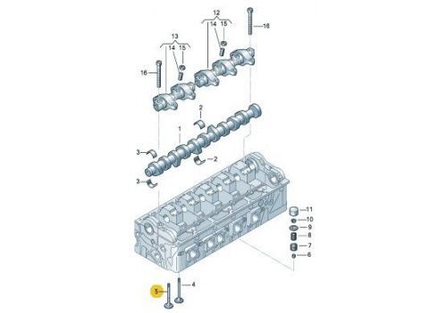 Клапан выпускной AXD,AXE,BLJ,AXC,AXB MAHLE 029VA31103100