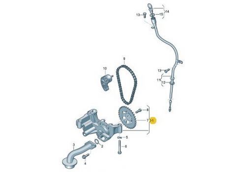 Масляный насос 1.9 VAG 038115105D