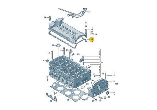 Прокладка клапанной крышки BDL BKK Victor Reinz 71-34101-00