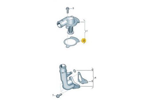 Прокладка термостата AXD VAG 070121091
