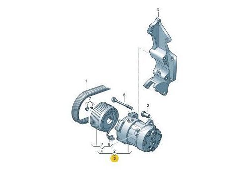 Компрессор кондиционера 1.9 2.0 3.2 Nissens 890761