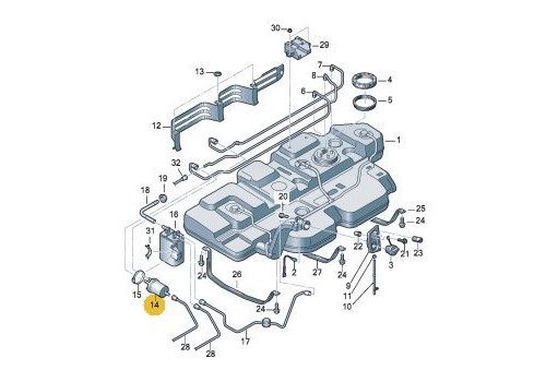 Фильтр топливный CJKA CJKB + Amarok MAHLE KL572