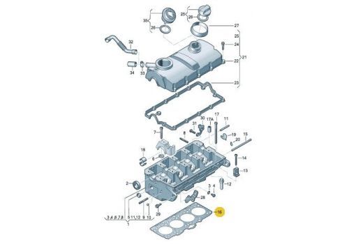 Прокладка головки блока AXC,AXB 2 Victor Reinz 61-34250-10