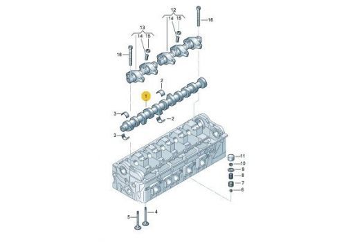 Распредвал 2,5 BNZ BPC AE  CAM912