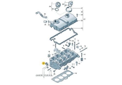 Сальник распредвала 1.9 2.0 VAG 038103085C