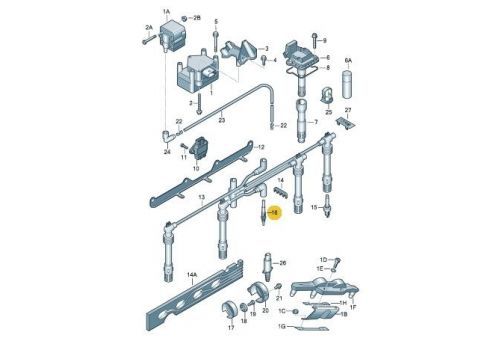 Свеча накала AXC AXB AXD AXE BOSCH 0250202023