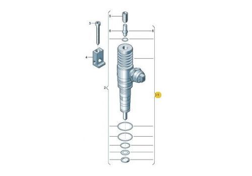 Форсунка/насос BRR BRS VAG 038130073BN