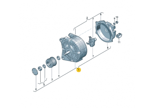 Генератор 140A Delta autotechnik L81700