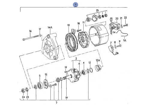 Генератор 65А Delta autotechnik L34560