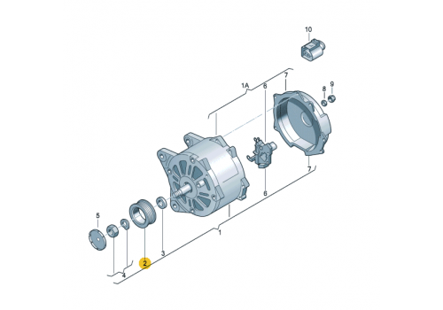 Шкив генератора VAG 045903119A