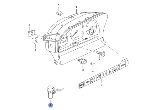 Датчик пройденного пути VAG 2D0919149A