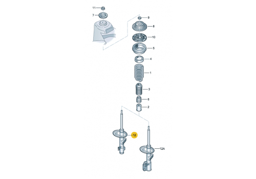 Амортизатор передний SACHS 313327