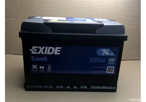 Аккумулятор 74AH/680A EXIDE EB740