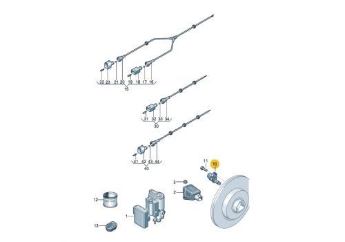 Датчик ABS R BREMI 50318