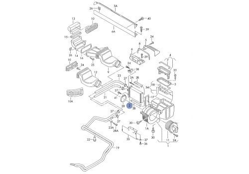 Радиатор печки задней MAHLE AH48000S