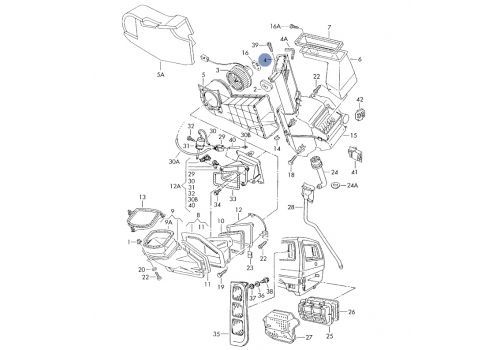 Радиатор печки передний MAHLE AH47000S