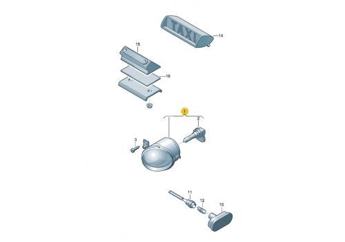 Фара противотуманная L DEPO 441-2046L-UE