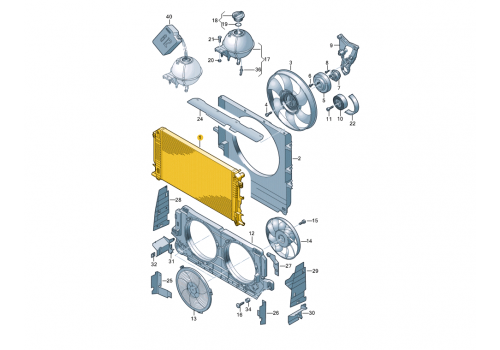 Pадиатор системы охлаждения Nissens 67156A